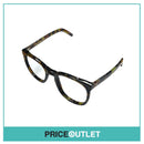 No Lens Green & Brown Tortoiseshell Print Frame Glasses RRP £325