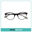 Clear Lens Purple Chrome Frame Glasses With Clear Arm Detail RRP £325