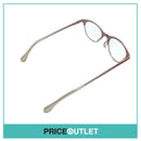 Clear Lens Chrome Pink Frame Glasses With Clear Arm Detail RRP £325