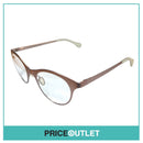 Clear Lens Chrome Pink Frame Glasses With Clear Arm Detail RRP £325