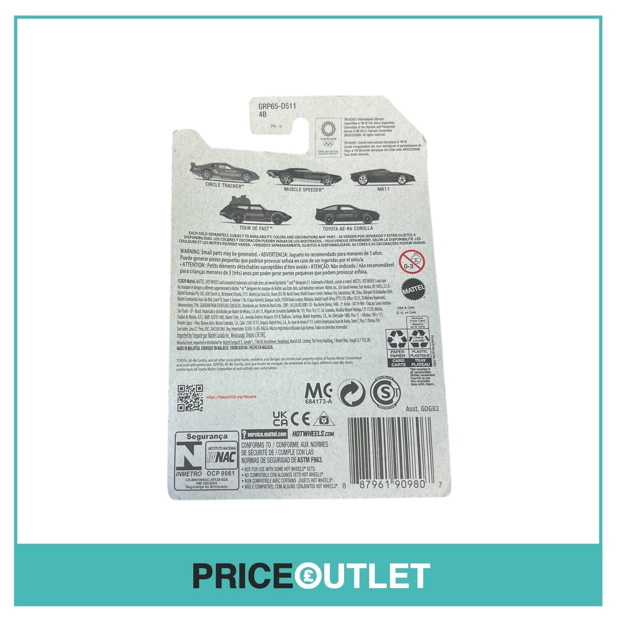 Hot Wheels - Tokyo 2020 2/5 - Muscle Speeder (Slight Damage)