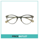 Clear Lens Light Silver Chrome Frame Glasses With Clear Arm Detail RRP £325