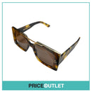 Green & Brown Patterned Frame Sunglasses With Gold Detail RRP £325
