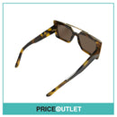 Green & Brown Patterned Frame Sunglasses With Gold Detail RRP £325