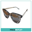 Patterned 3D Glitter Leopard Print Effect Sunglasses RRP £325