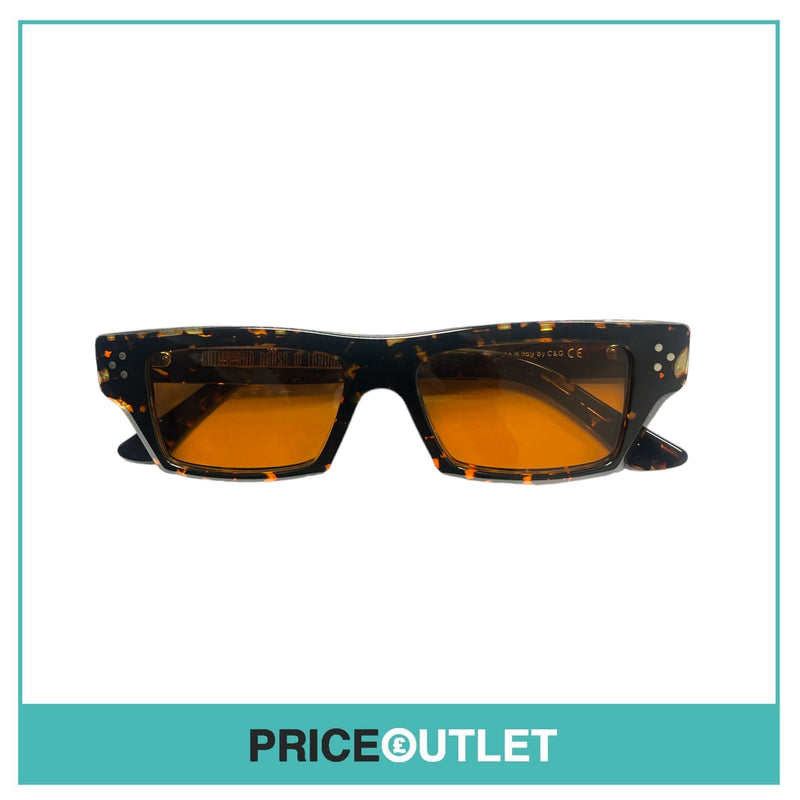 Cutler & Gross - Orange Lens Orange & Black Patterned Frame Sunglasses RRP £325