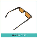 Orange Lens Orange & Black Patterned Frame Sunglasses RRP £325