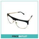 No Lens Black & Gold Frame Glasses RRP £325 (2)