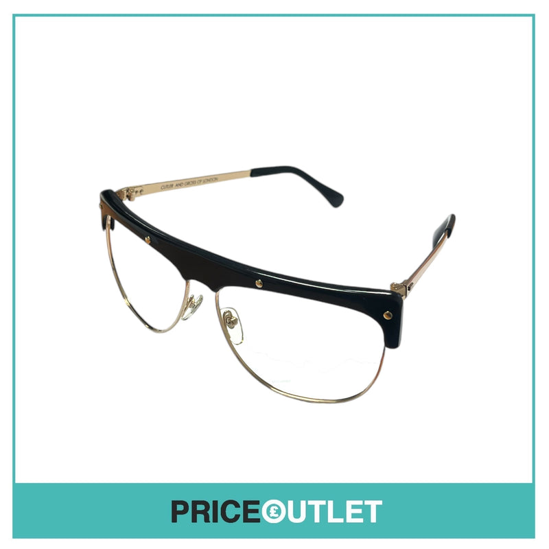 Cutler & Gross - No Lens Black & Gold Frame Glasses RRP £325 (2)