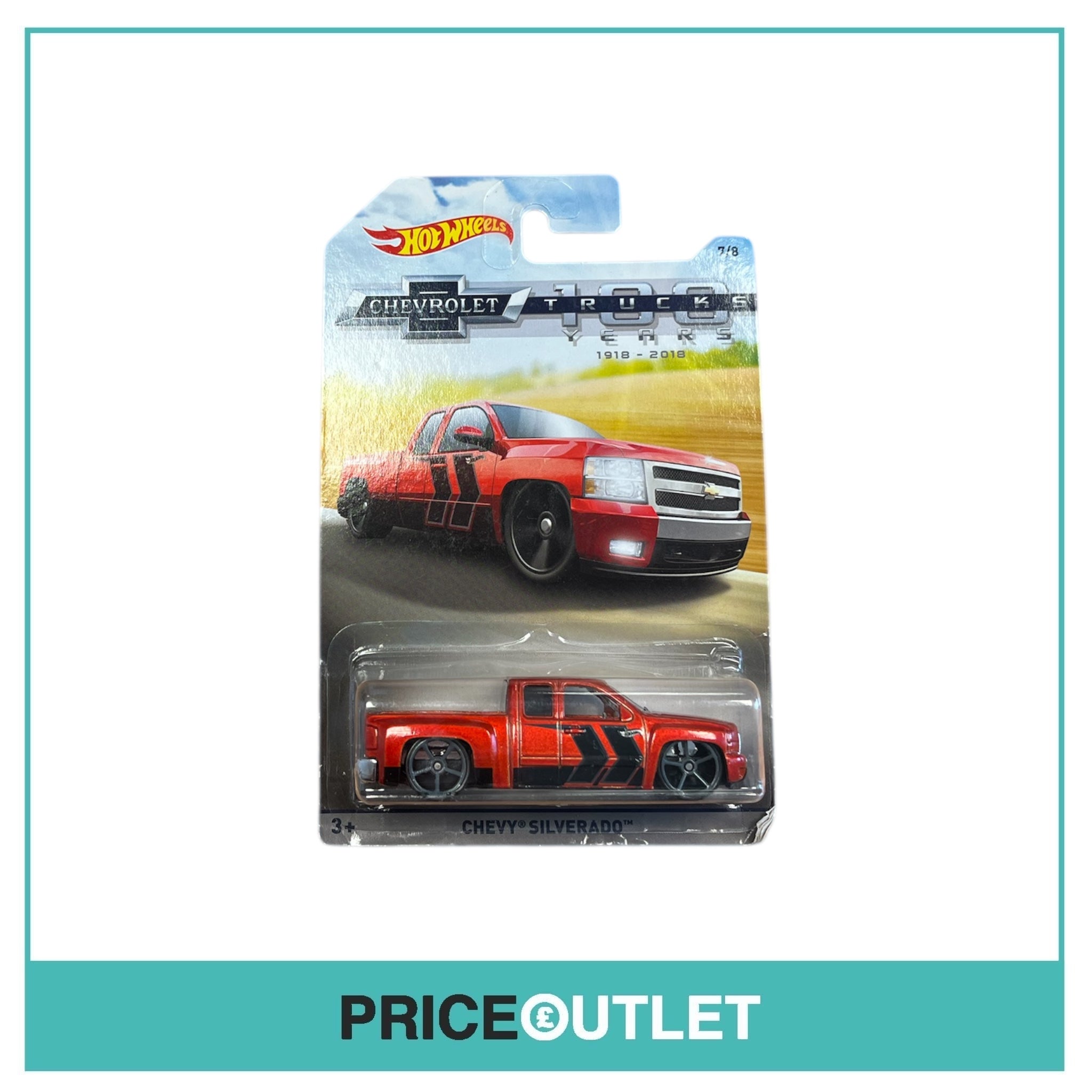 Hot Wheels - Chevrolet 100 Years - Chevy Silverado 7/8 (Damaged)