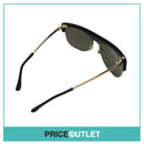 Reflective Lens Black & Gold Frame Sunglasses RRP £325