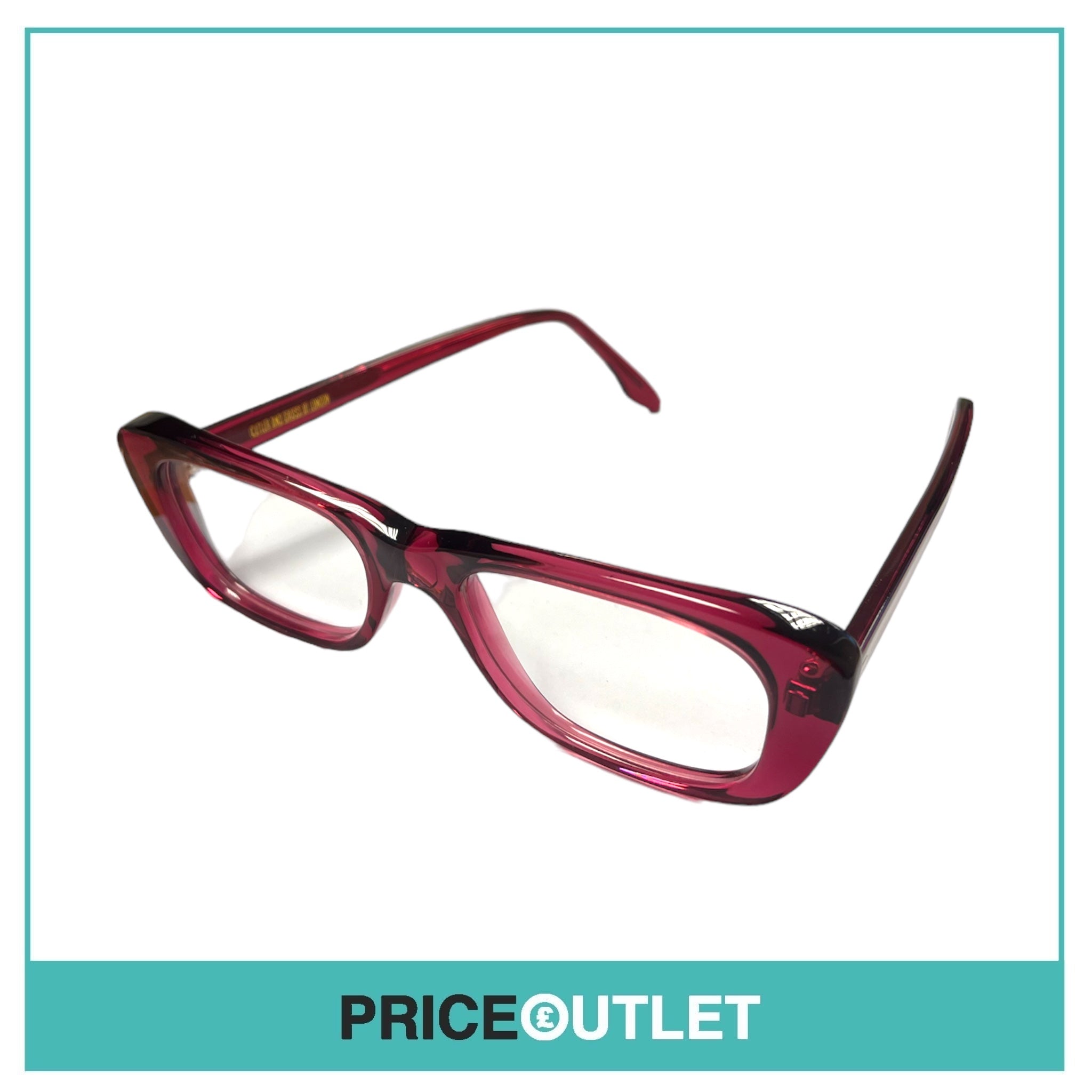 Clear Lens Pink Frame Glasses RRP £325 (5)