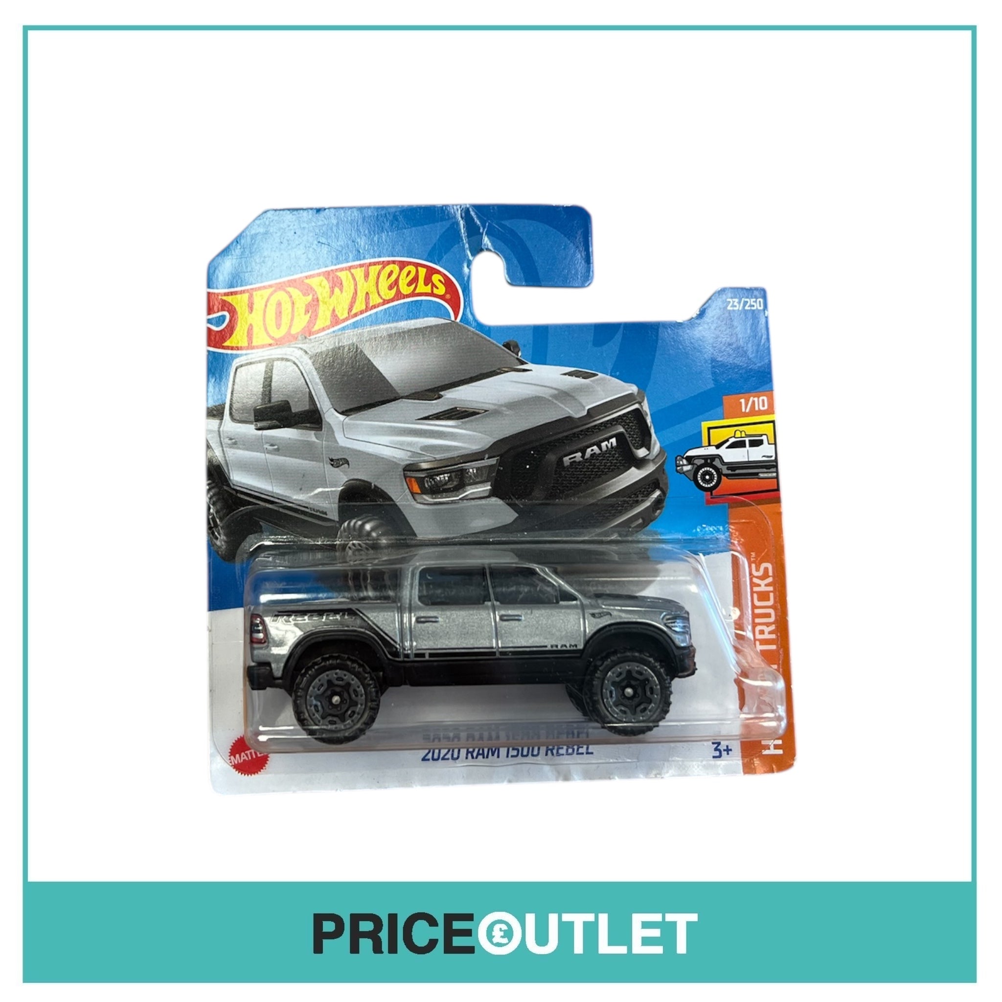 Hot Wheels - HW Hot Trucks 1/10 - 2020 Ram 1500 Rebel (Slight Damage)