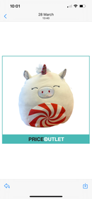 Squishmallow - Panja the Christmas Unicorn 12" (Slight Damage)