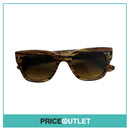 Brown Stripe Patterned Frame Sunglasses RRP £325