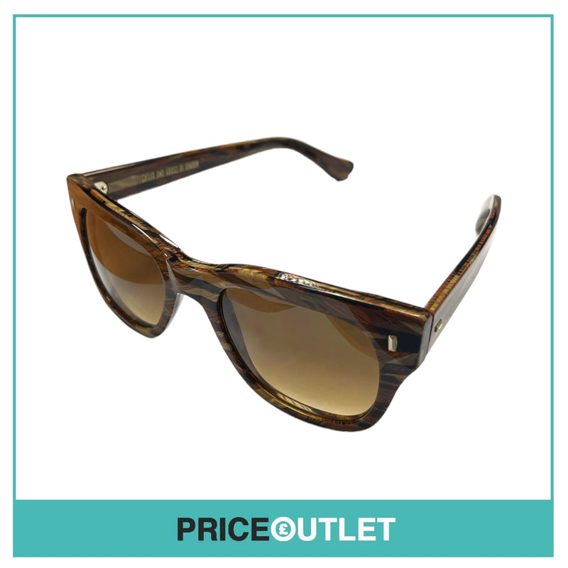 Brown Stripe Patterned Frame Sunglasses RRP £325