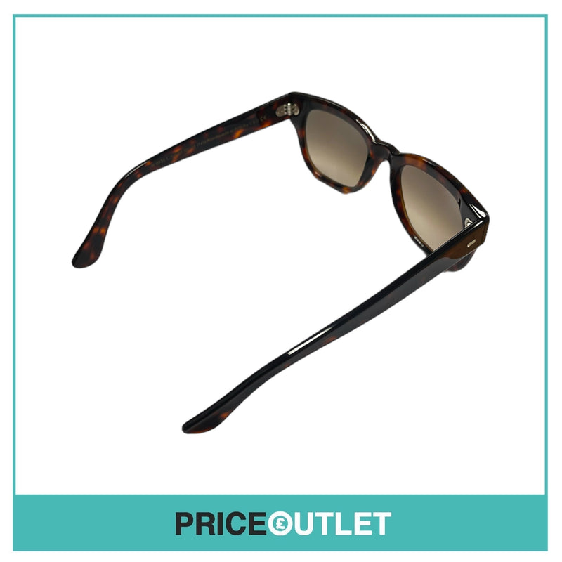 Brown Tortoiseshell Frame Sunglasses With Gold Detail RRP £325