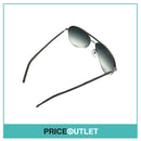 Silver Frame Pilot's Sunglasses With Grey Leather Detail RRP £325