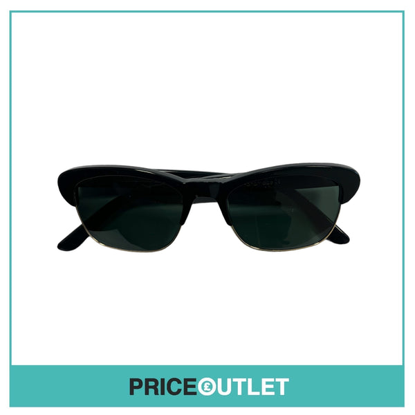 Black Frame Sunglasses With Gold Detail RRP £325
