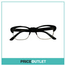 No Lens Black Frame Glasses With Gold Detail RRP £325