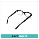 No Lens Black Frame Glasses With Gold Detail RRP £325
