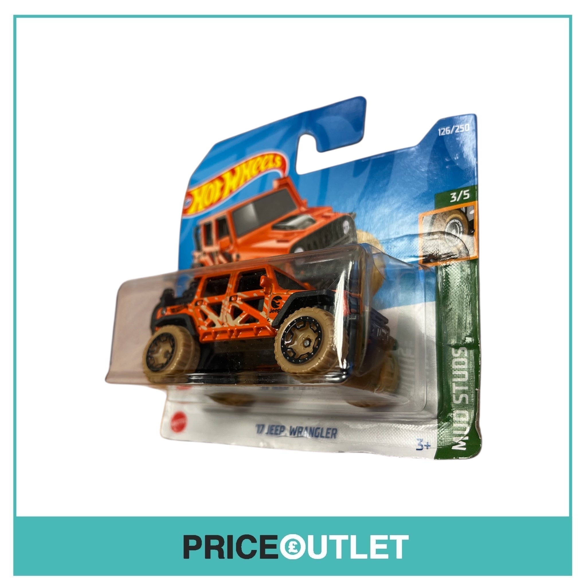 Hot Wheels - Mud Studs 3/5 - ‘17 Jeep Wrangler (Damaged)