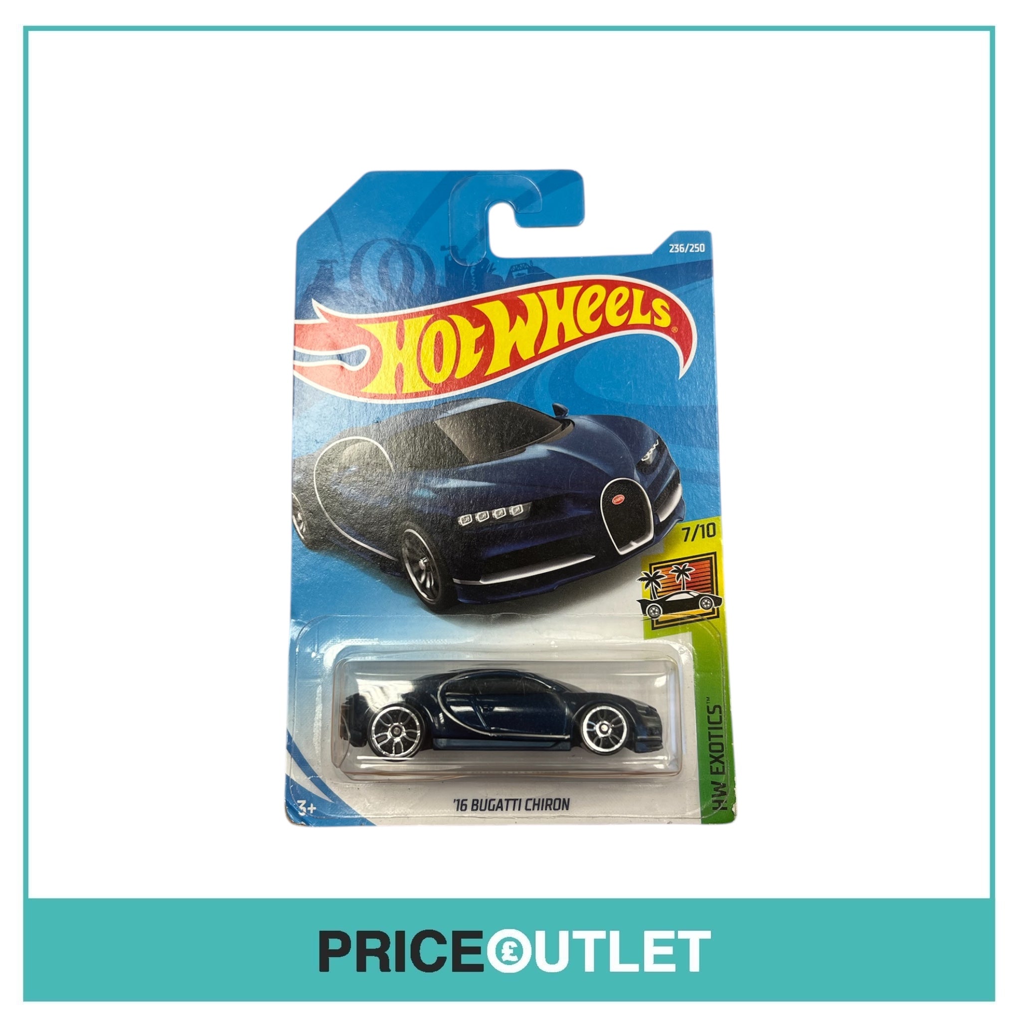 Hot Wheels - HW Exotics 7/10 - ‘16 Bugatti Chiron (Slight Damage)