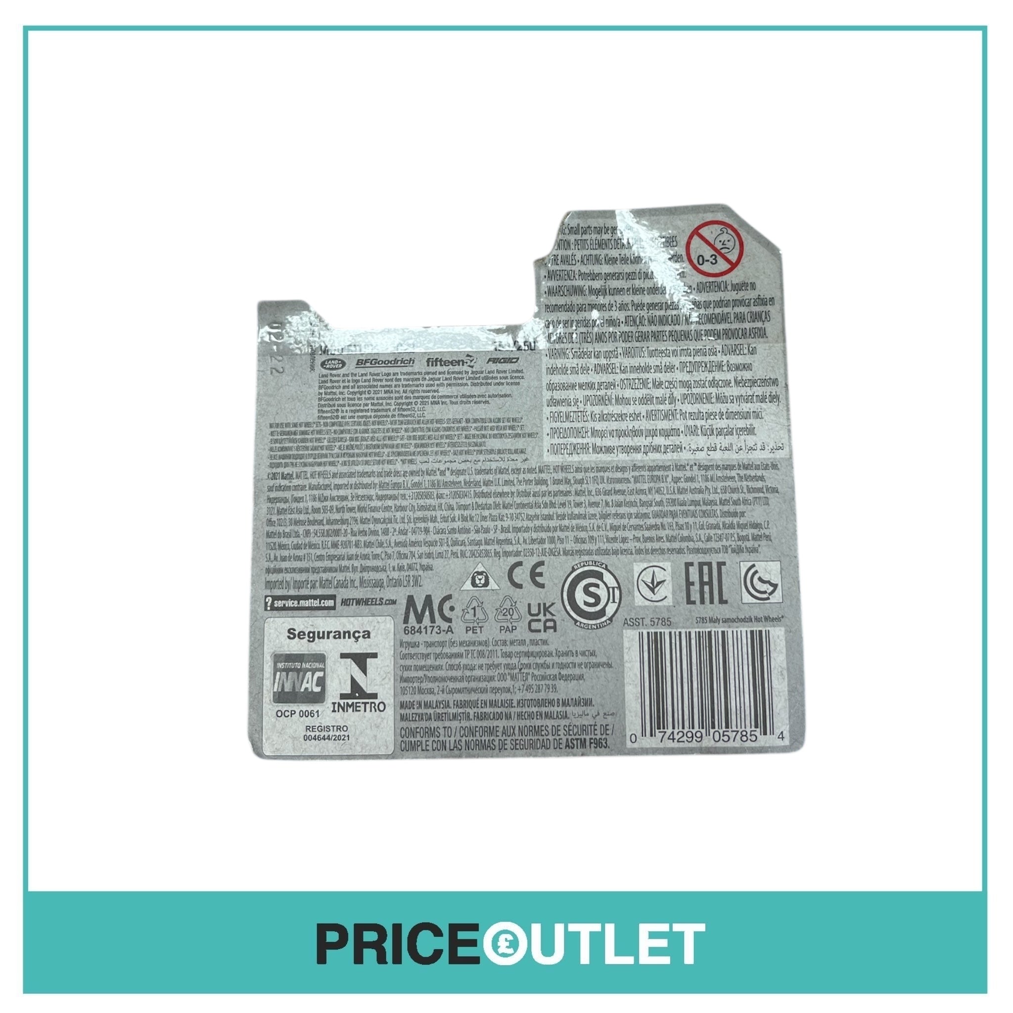 Hot Wheels - Mud Studs 4/5 - Range Rover Classic (Blue) (Damaged)