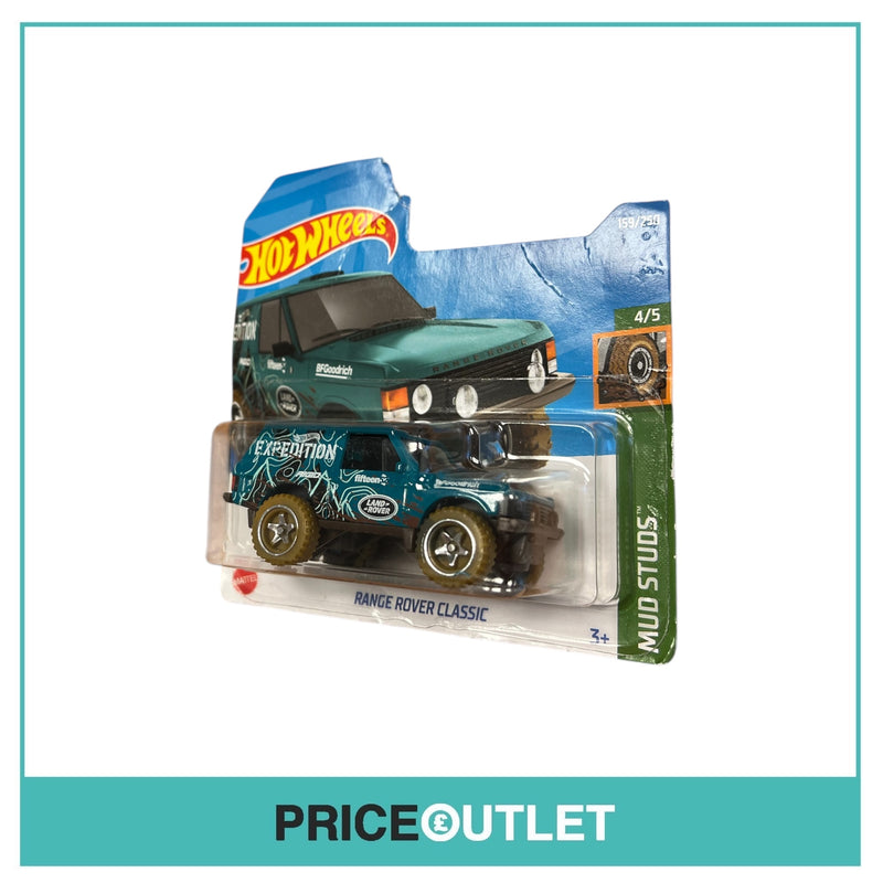 Hot Wheels - Mud Studs 4/5 - Range Rover Classic (Blue) (Damaged)