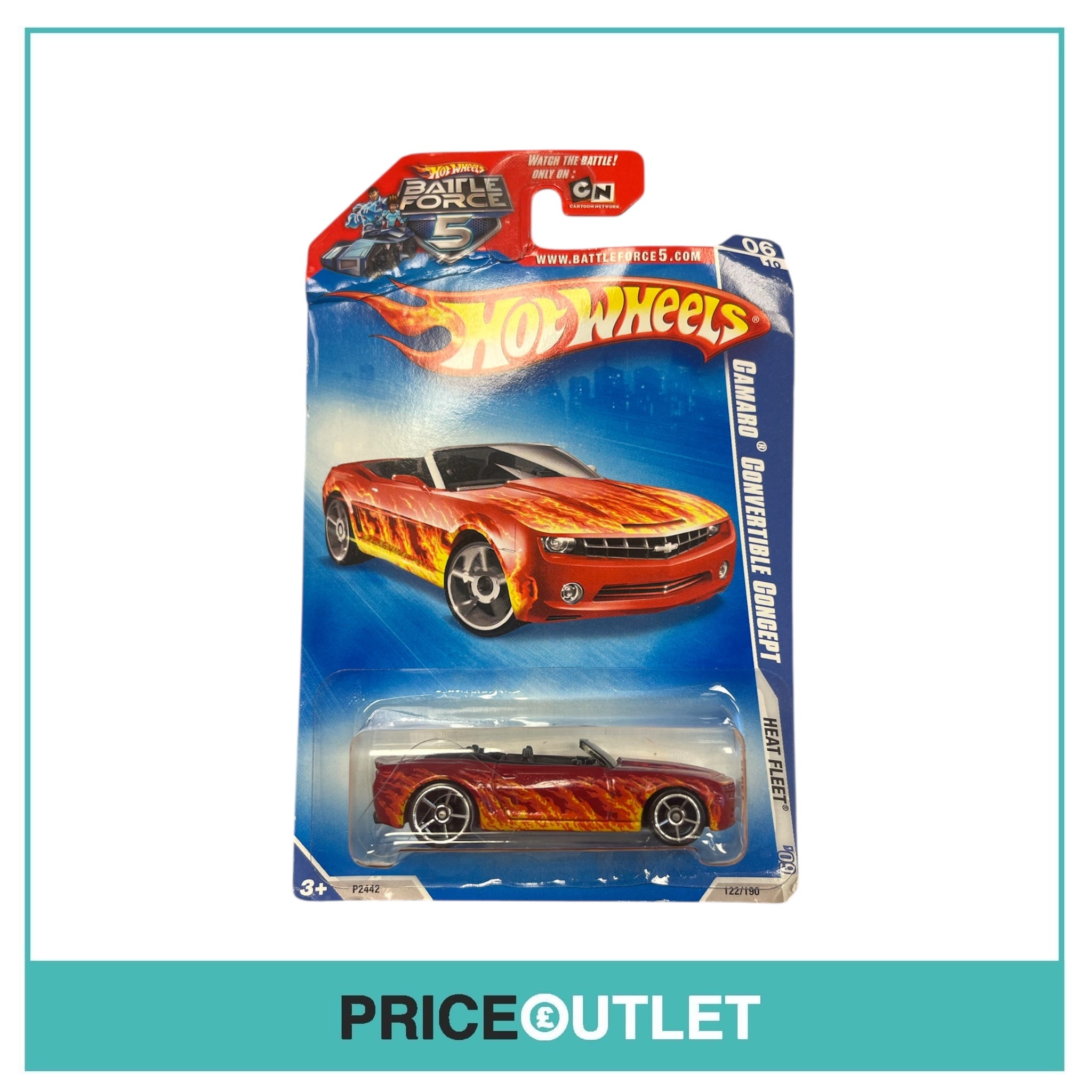 Hot Wheels - Heat Fleet ‘09 - Camaro Covertible Concept (Damaged)