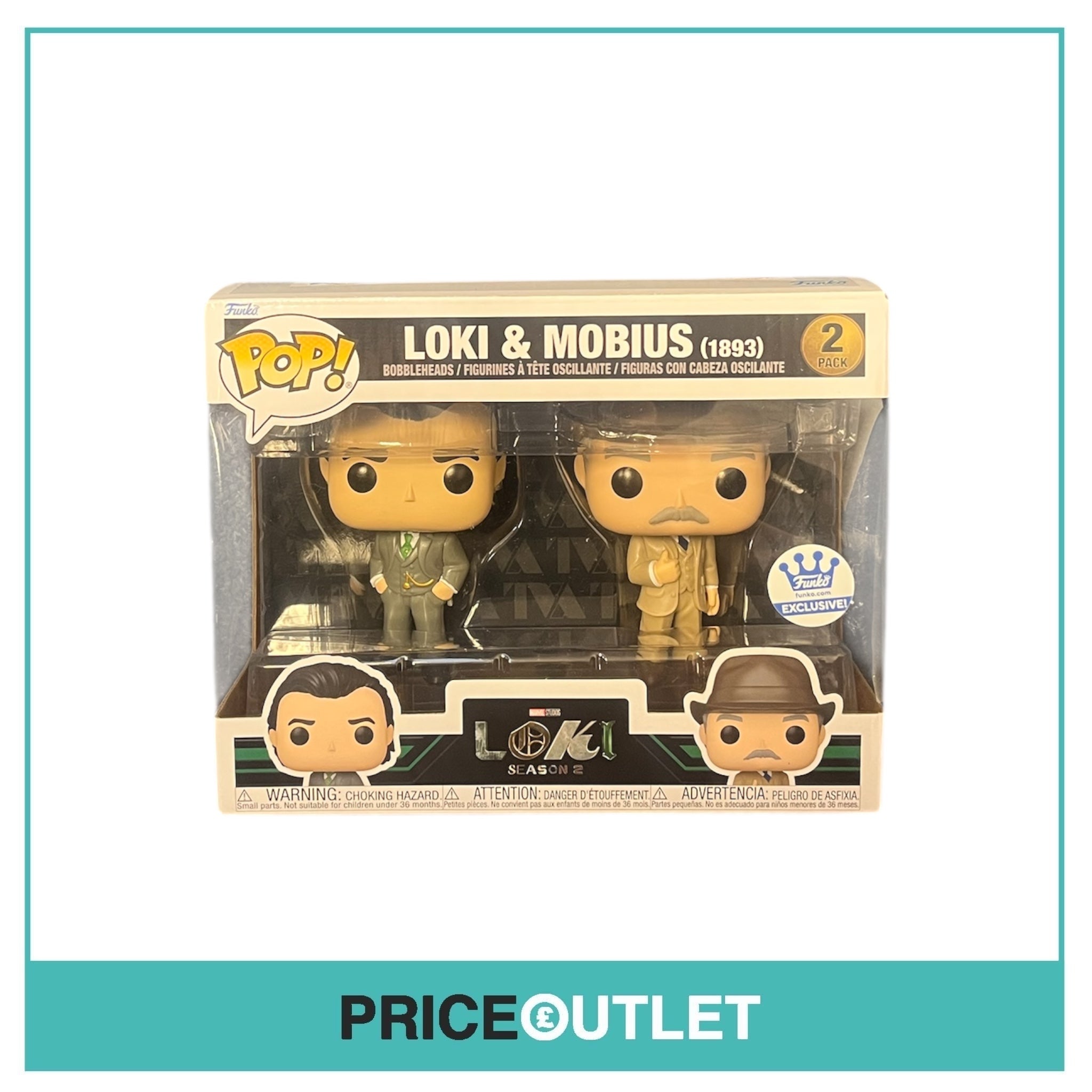 Funko - Marvel Loki Season 2 - Loki & Mobius (1893) (Funko Exclusive) (Slight Damage)