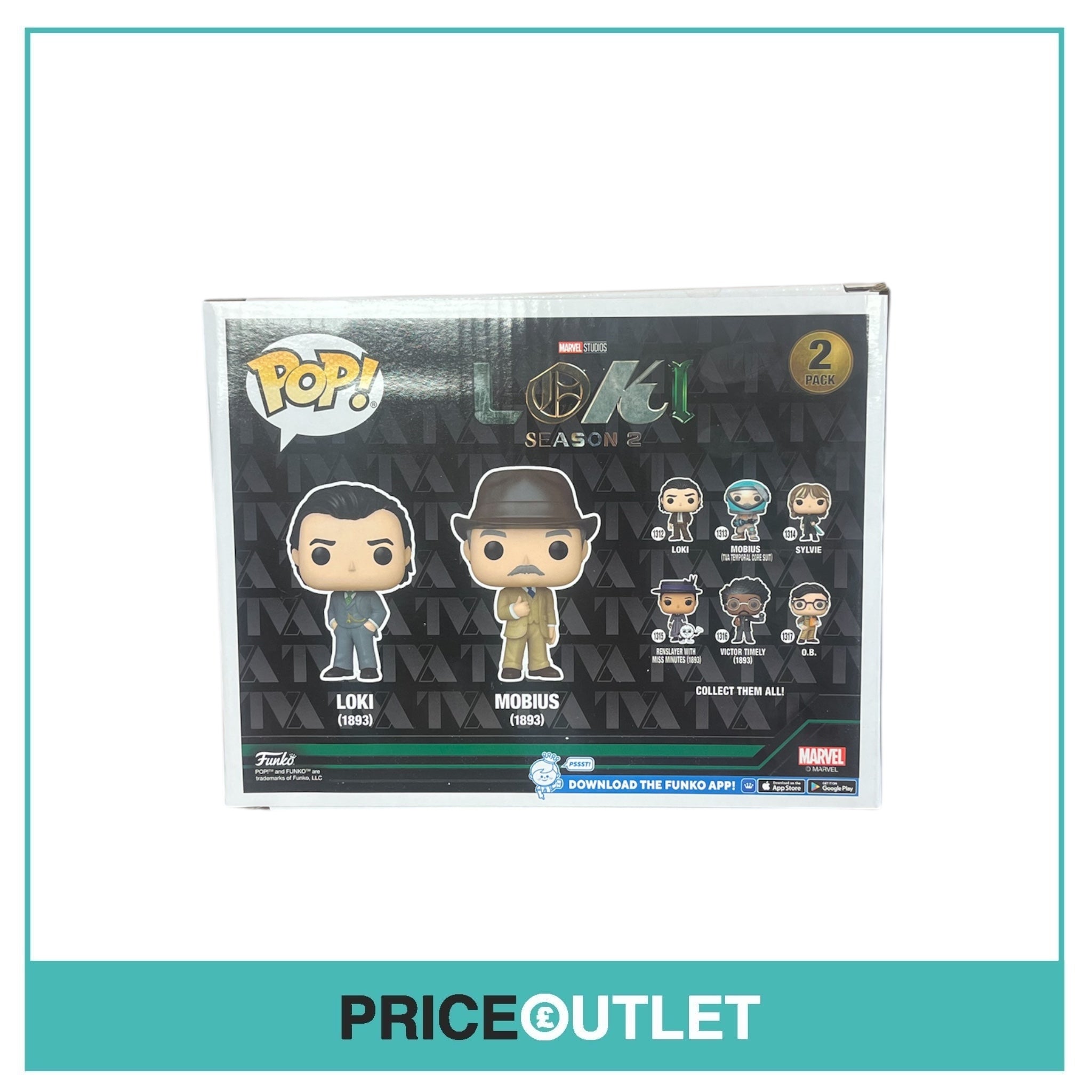 Funko - Marvel Loki Season 2 - Loki & Mobius (1893) (Funko Exclusive) (Slight Damage)