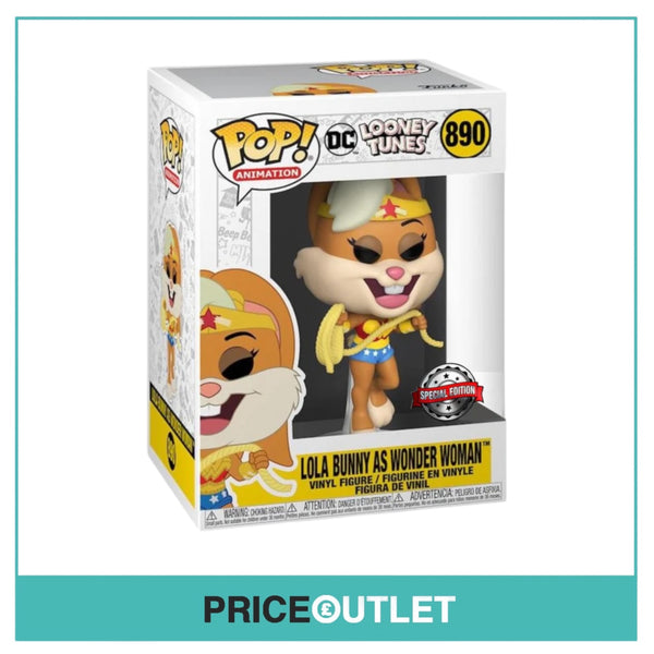 Funko - DC Looney Tunes - Lola Bunny As Wonder Woman #890 - Brand New