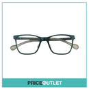 Clear Lens Metallic Blue Frame Glasses RRP £325