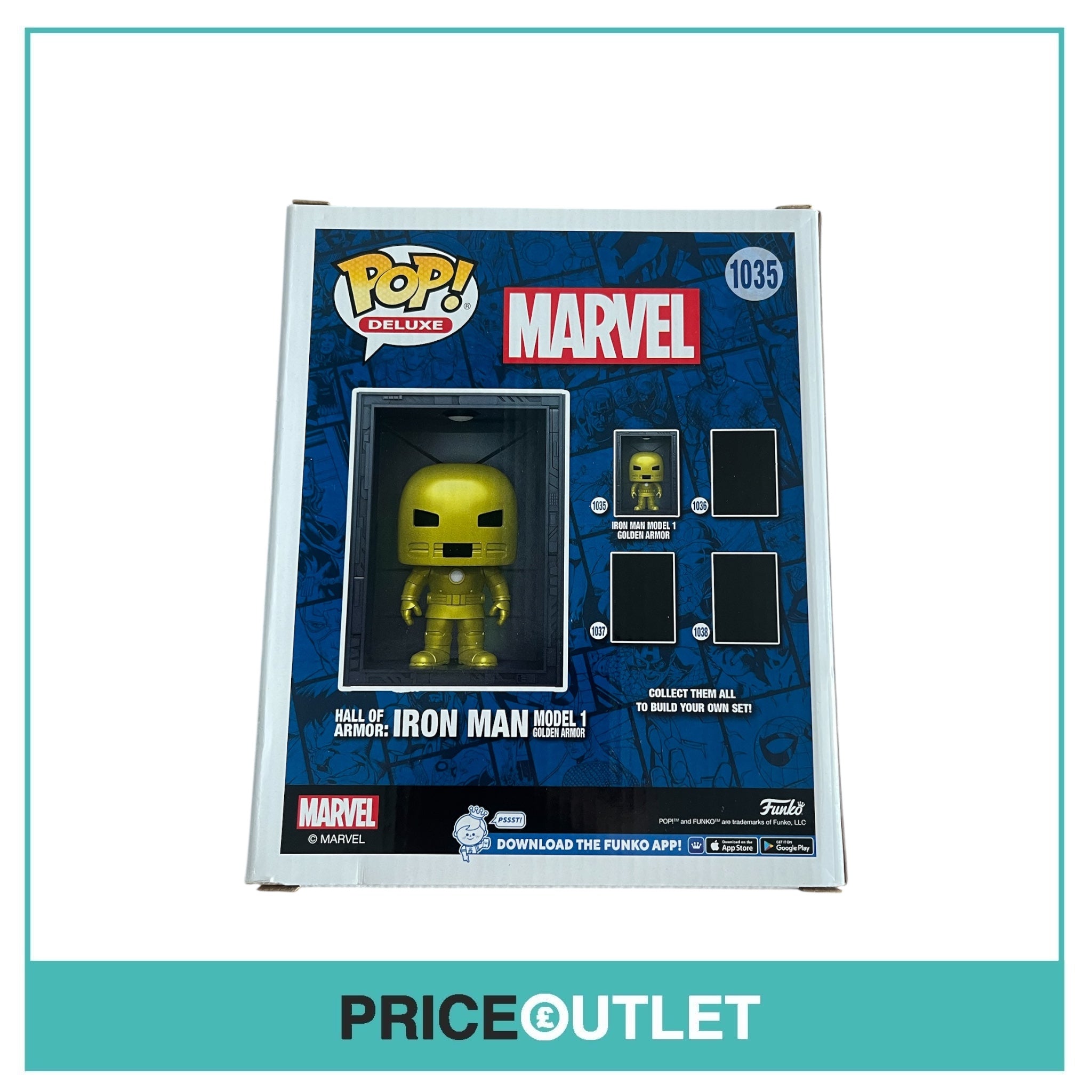 Funko - Marvel - Hall Of Armor: Iron Man Model 1 Golden Armor