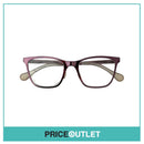 Clear Lens Metallic Purple Frame Glasses RRP £325