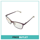 Clear Lens Metallic Purple Frame Glasses RRP £325