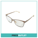 Clear Lens Metallic Silver Frame Glasses RRP £325