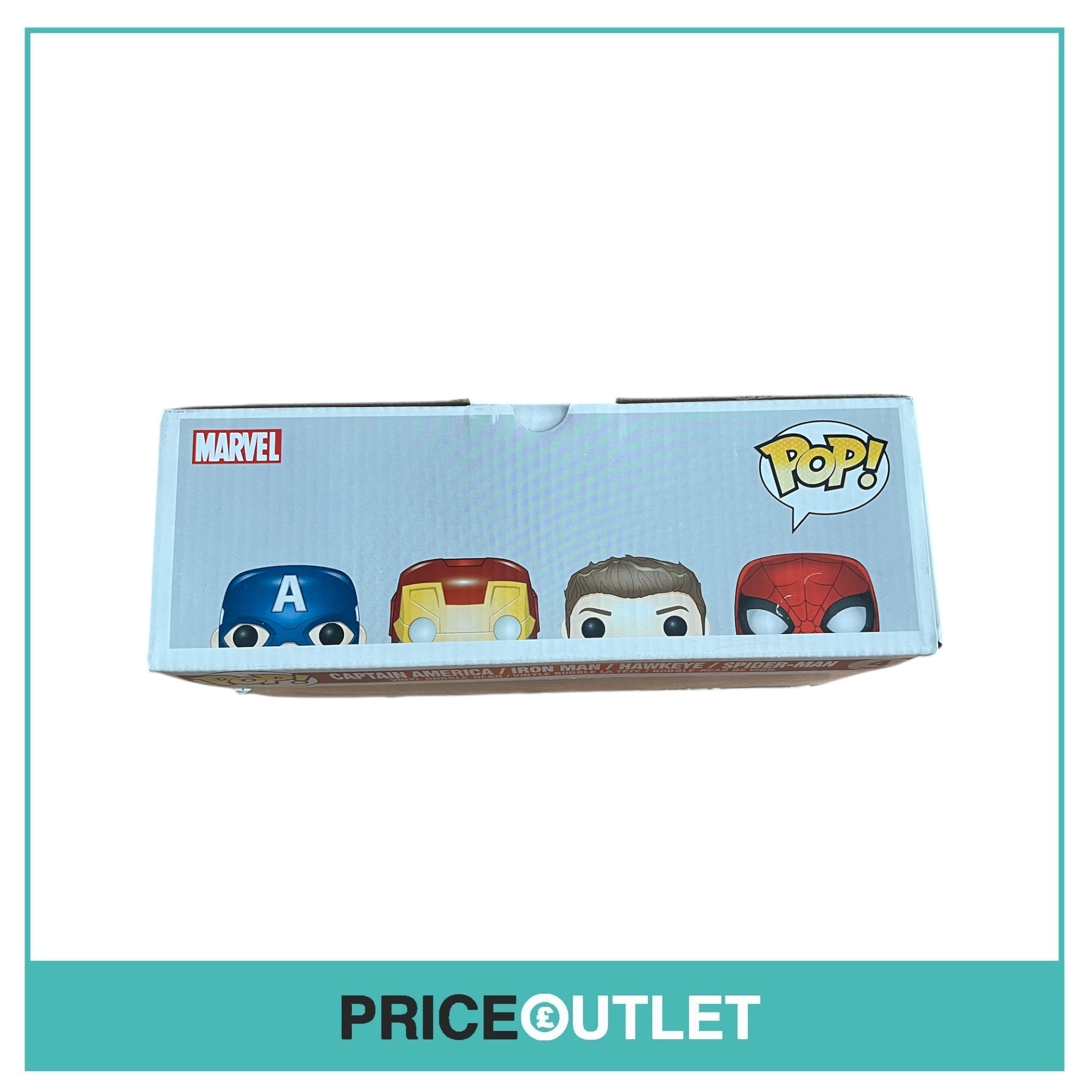 Funko - Marvel - Civil War Captain America - Captain America/Iron Man/Hawkeye/Spider-Man 4 Pack (Slight Damage)