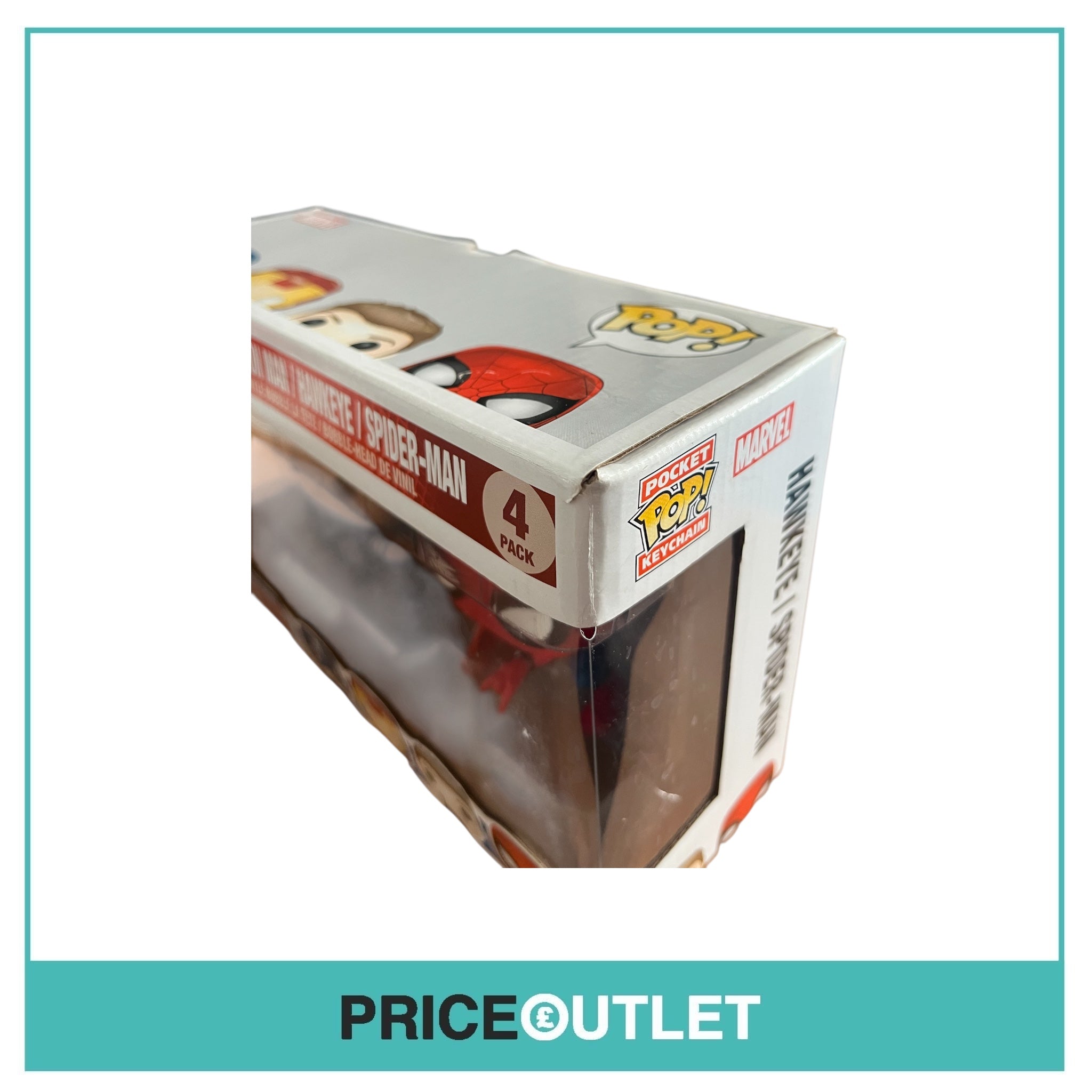 Funko - Marvel - Civil War Captain America - Captain America/Iron Man/Hawkeye/Spider-Man 4 Pack (Slight Damage)