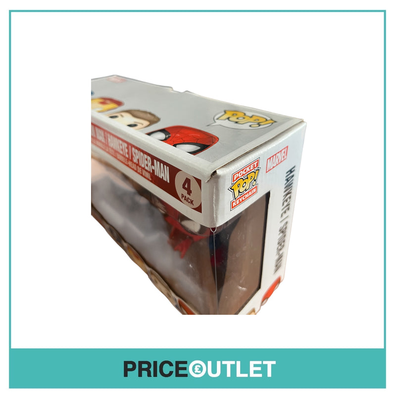 Funko - Marvel - Civil War Captain America - Captain America/Iron Man/Hawkeye/Spider-Man 4 Pack (Slight Damage)