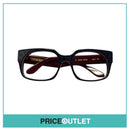 No Lens Pattern & Burgundy Frame Glasses RRP £325
