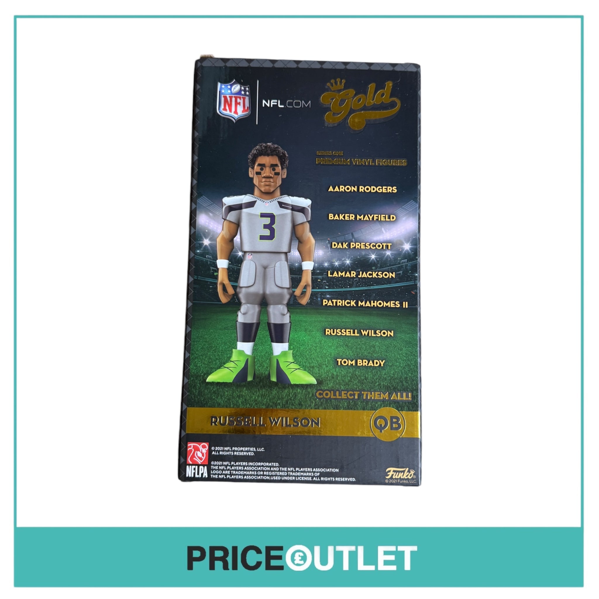 Funko Gold - Russell Wilson Limited Edition 1500 pcs - 12" Premium Vinyl Figure - Brand New Sealed