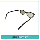 Clear Lens Black & Clear Stripe Patterned Frame Glasses RRP £325