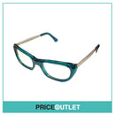 Clear Lens Blue Translucent Frame Glasses With Silver Detail RRP £325