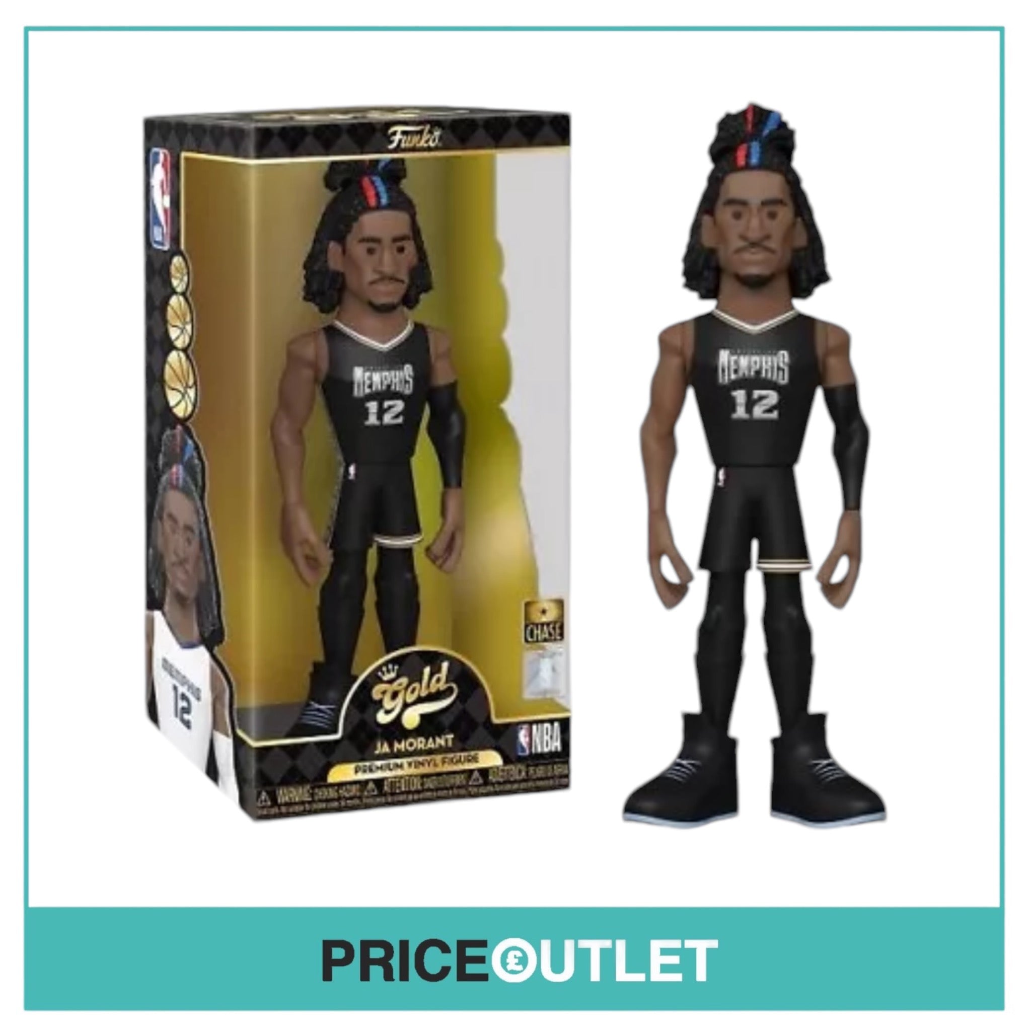 Funko Gold - Ja Morant Chase - 12" Premium Vinyl Figure - Brand New Sealed