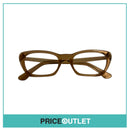 Clear Lens Translucent Brown Frame Glasses With Gold Detail £325
