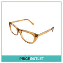 Clear Lens Translucent Brown Frame Glasses With Gold Detail £325
