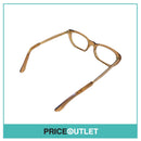 Clear Lens Translucent Brown Frame Glasses With Gold Detail £325