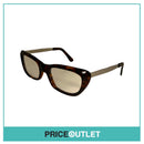 Clear Lens Brown Tortoiseshell Frame Glasses With Silver Detail RRP £325